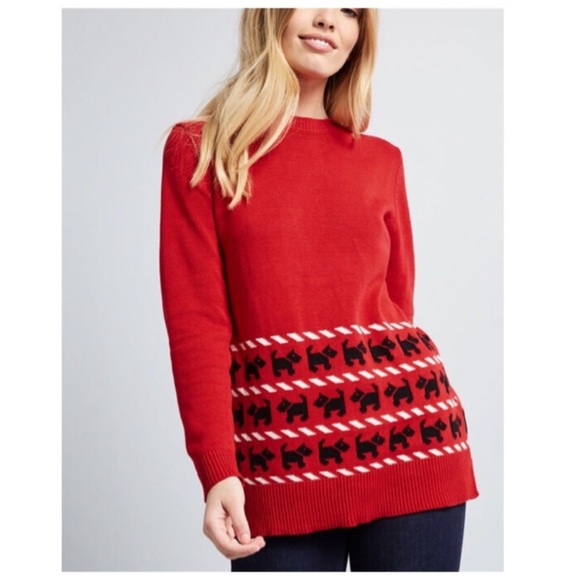 Modcloth Sweaters - New ModCloth Scottish Terrier Sweater Sz S